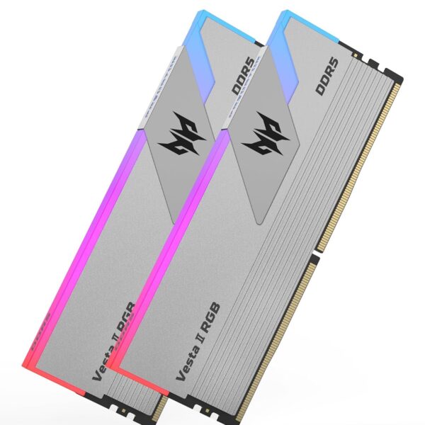 Acer Predator Vesta II RGB 32GB (16GBx2) DDR5 6000MHz CL36 Silver AMD EXPO Desktop RAM