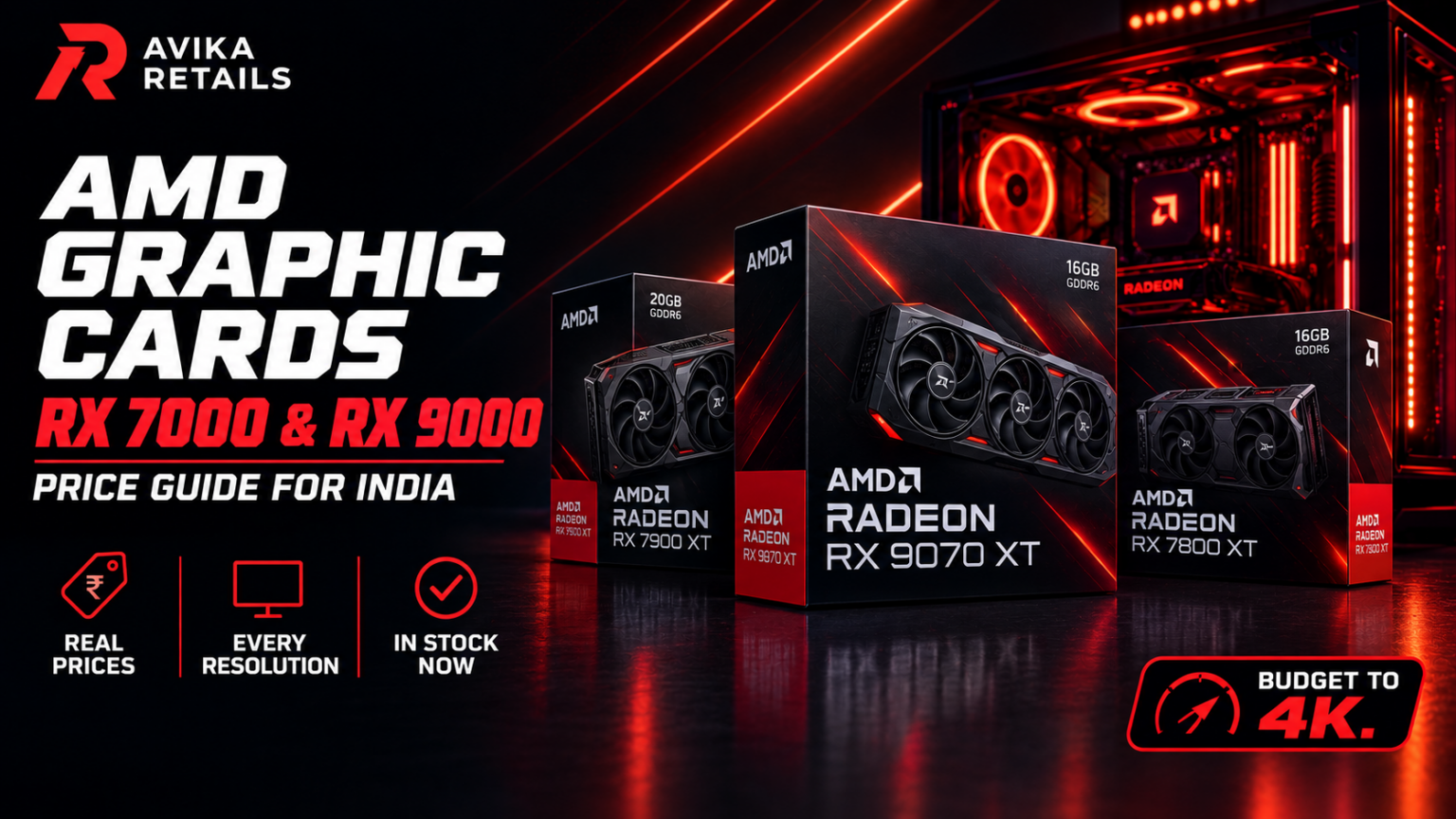 AMD Graphic Cards: RX 7000 & RX 9000 Series Price in India