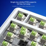 AULA F75 Max Wireless 3 in 1 Mechanical Gaming Keyboard with Screen & Knob | Ice Blue, Reaper Switch (F75MaxIUR) - Image 7