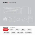 CYBEART | Akula 65 - Compact 65% Wireless RGB Mechanical Keyboard | MKI Pre-Lubed Switches | 4000 mAh Battery | 5-Layer Gasket | Hot-Swappable | Tri-Mode (White) - Image 2