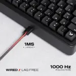 CYBEART | Akula 65 Lite - Compact 65% Wired RGB Mechanical Keyboard | MKXI Switches | 5-Layer Gasket | Hot-Swappable (Black) - Image 6