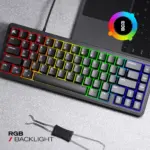 CYBEART | Akula 65 Lite - Compact 65% Wired RGB Mechanical Keyboard | MKXI Switches | 5-Layer Gasket | Hot-Swappable (Black) - Image 5