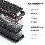 CYBEART | Akula 65 Lite - Compact 65% Wired RGB Mechanical Keyboard | MKXI Switches | 5-Layer Gasket | Hot-Swappable (Black) - Image 3