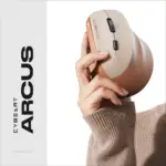 CYBEART | Arcus Wireless Ergonomic Mouse | Dual Mode (2.4 GHz + BT 5.1) | 2400 Adjustable DPI | Silent Switches (3M Clicks) | Connect 3 Devices - Mac & Windows | Comfort Grip Design (Mocha Mousse) - Image 7