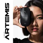CYBEART | Artemis 52g Ultra-light Wireless Gaming Mouse | Dual 300mA Hyperswap™ Battery | 24,000 DPI | 1K Polling Rate | 80M Kailh Switches | Tri Mode (Black) - Image 8