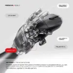 CYBEART | Artemis 52g Ultra-light Wireless Gaming Mouse | Dual 300mA Hyperswap™ Battery | 24,000 DPI | 1K Polling Rate | 80M Kailh Switches | Tri Mode (Black) - Image 4