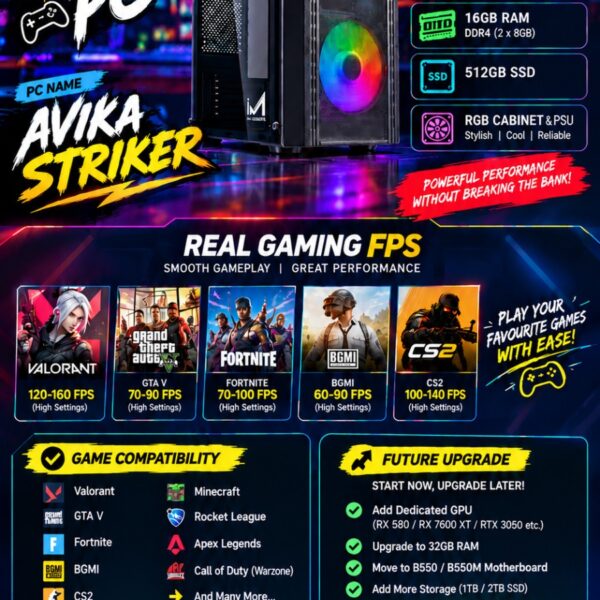 Avika STRIKER 5500GT Pre Build PC