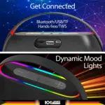 Blaupunkt 2025 Launch ATOMIK Grab 20W Party Speaker Boombox, Unbelievable Loud & Clear Music I Portable Carry Handle | A Perfect Carry Around Sound Partner for Outdoors I Light Weight Grab on the GO - Image 4