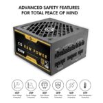 Circle CG RAW Power 850 Watt Fully Modular Power Supply, 80+ Gold, ATX 3.1 & PCIe 5.1 Ready, Braided Cables, 120mm Silent FDB Fan, 7-Year Warranty - Image 5