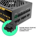 Circle CG RAW Power 850 Watt Fully Modular Power Supply, 80+ Gold, ATX 3.1 & PCIe 5.1 Ready, Braided Cables, 120mm Silent FDB Fan, 7-Year Warranty - Image 4