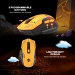 Cosmic Byte Black Helios Tri-Mode Mouse with Software Support, 1000Hz Polling Rate | Wired + 2.4GHz Wireless + Bluetooth Gaming Mouse | 10,000 DPI | 1000Hz Polling | Huano 10M | 5 Programmable Buttons | RGB | Lightweight 81g | PTFE | Software (Black) - Image 5