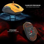 Cosmic Byte Black Helios Tri-Mode Mouse with Software Support, 1000Hz Polling Rate | Wired + 2.4GHz Wireless + Bluetooth Gaming Mouse | 10,000 DPI | 1000Hz Polling | Huano 10M | 5 Programmable Buttons | RGB | Lightweight 81g | PTFE | Software (Black) - Image 4