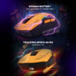 Cosmic Byte Black Helios Tri-Mode Mouse with Software Support, 1000Hz Polling Rate | Wired + 2.4GHz Wireless + Bluetooth Gaming Mouse | 10,000 DPI | 1000Hz Polling | Huano 10M | 5 Programmable Buttons | RGB | Lightweight 81g | PTFE | Software (Black) - Image 3