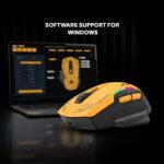 Cosmic Byte Black Helios Tri-Mode Mouse with Software Support, 1000Hz Polling Rate | Wired + 2.4GHz Wireless + Bluetooth Gaming Mouse | 10,000 DPI | 1000Hz Polling | Huano 10M | 5 Programmable Buttons | RGB | Lightweight 81g | PTFE | Software (Black) - Image 2