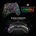 Cosmic Byte Lumora Tri Mode Controller for PC, Dedicated Software Support, Cloak RGB, Mechanical Switches - Image 8