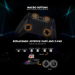 Cosmic Byte Lumora Tri Mode Controller for PC, Dedicated Software Support, Cloak RGB, Mechanical Switches - Image 4