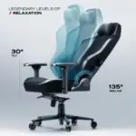CYBEART | Ghost (Black) - APEX Series Gaming / Office Chair | 4D Lumbar, 4D Armrest, Endura™ Leatherette, AeroMag™ Pillow, Recline & Tilt - Image 8