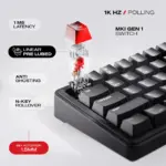 CYBEART | Akula 65 - Compact 65% Wireless RGB Mechanical Keyboard | MKI Pre-Lubed Switches | 4000 mAh Battery | 5-Layer Gasket | Hot-Swappable |Tri-Mode (Signature Edition) - Image 7