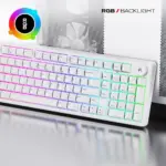CYBEART | Akula 99 - Compact Full Size Wireless RGB Mechanical Keyboard | MKI Pre-Lubed Switches | 8000 mAh Battery | 5-Layer Gasket | Hot-Swappable | Tri-Mode (White ) - Image 5