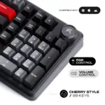 CYBEART | Akula 99 -  Compact Full Size Wireless RGB Mechanical Keyboard | MKI Pre-Lubed Switches | 8000 mAh Battery | 5-Layer Gasket | Hot-Swappable | Tri-Mode (Signature Edition) - Image 9