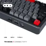 CYBEART | Akula 99 -  Compact Full Size Wireless RGB Mechanical Keyboard | MKI Pre-Lubed Switches | 8000 mAh Battery | 5-Layer Gasket | Hot-Swappable | Tri-Mode (Signature Edition) - Image 6