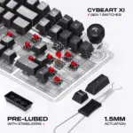 CYBEART | Akula 99 Lite - Compact Full Size Wired RGB Mechanical Keyboard | MKXI Switches | 5-Layer Gasket | Hot-Swappable (Black) - Image 9