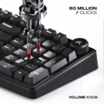 CYBEART | Akula 99 Lite - Compact Full Size Wired RGB Mechanical Keyboard | MKXI Switches | 5-Layer Gasket | Hot-Swappable (Black) - Image 8