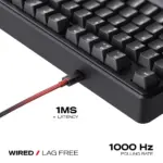 CYBEART | Akula 99 Lite - Compact Full Size Wired RGB Mechanical Keyboard | MKXI Switches | 5-Layer Gasket | Hot-Swappable (Black) - Image 7