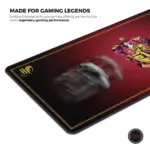 Cybeart | Gryffindor Classic Gaming Desk Mat (XXL - 900x400x4mm) | Waterproof, Never Slip Base, Stitched Edges, Esports Grade - Image 6