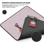Cybeart | Harley Quinn Gaming Mouse Pad (Large - 450x400x4mm) | Waterproof, Never Slip Base, Stitched Edges, Esports Grade - Image 7