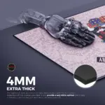 Cybeart | Harley Quinn Gaming Mouse Pad (Large - 450x400x4mm) | Waterproof, Never Slip Base, Stitched Edges, Esports Grade - Image 4