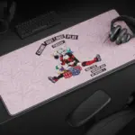 Cybeart | Harley Quinn Gaming Desk Mat (XXL - 900x400x4mm) | Waterproof, Never Slip Base, Stitched Edges, Esports Grade - Image 9