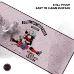 Cybeart | Harley Quinn Gaming Desk Mat (XXL - 900x400x4mm) | Waterproof, Never Slip Base, Stitched Edges, Esports Grade - Image 3