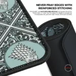 Cybeart | House Stark Gaming Mouse Pad (Large - 450x400x4mm) | Waterproof, Never Slip Base, Stitched Edges, Esports Grade - Image 5