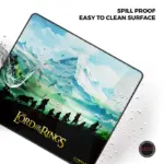 Cybeart | Lord of The Rings Gaming Mouse Pad (Large - 450x400x4mm) | Waterproof, Never Slip Base, Stitched Edges, Esports Grade - Image 2
