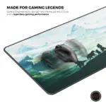 Cybeart | Lord of The Rings Gaming Desk Mat (XXL - 900x400x4mm) | Waterproof, Never Slip Base, Stitched Edges, Esports Grade - Image 7