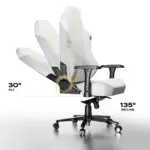 CYBEART | Lunar-NEO Series Gaming / Office Chair | 4D Armrest, NeoTek™ Leatherette, AeroMag™ Neck & Lumbar Pillow, Recline & Tilt - Image 6