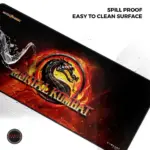 Cybeart | Mortal Kombat Gaming Desk Mat (XXL - 900x400x4mm) | Waterproof, Never Slip Base, Stitched Edges, Esports Grade - Image 3