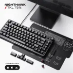 CYBEART | Nighthawk 75 Lite - 75% TKL Wired RGB Mechanical Keyboard | MKXI Switches | 5-Layer Gasket | Hot-Swappable (Black) - Image 2