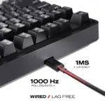 CYBEART | Nighthawk 75 Lite - 75% TKL Wired RGB Mechanical Keyboard | MKXI Switches | 5-Layer Gasket | Hot-Swappable (Black) - Image 7