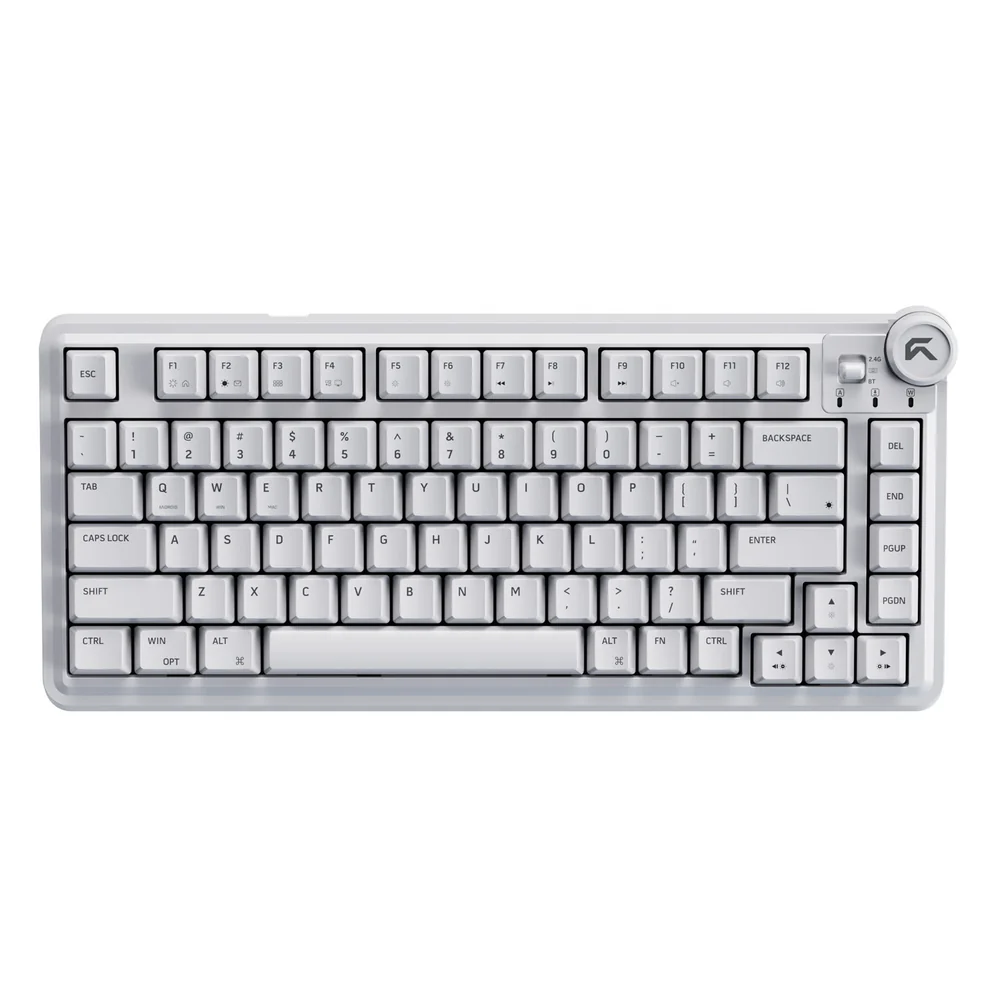 Cybeart Nighthawk 75-TKL White RGB Keyboard