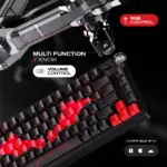 CYBEART | Nighthawk 75 The Batman - TKL Wireless RGB Mechanical Keyboard | MKII Pre-Lubed Switches | 4000 mAh Battery | 5-Layer Gasket | Hot-Swappable | Tri-Mode - Image 11