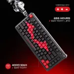 CYBEART | Nighthawk 75 The Batman - TKL Wireless RGB Mechanical Keyboard | MKII Pre-Lubed Switches | 4000 mAh Battery | 5-Layer Gasket | Hot-Swappable | Tri-Mode - Image 7