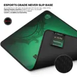 Cybeart | Slytherin Gaming Mouse Pad (Large - 450x400x4mm) | Waterproof, Never Slip Base, Stitched Edges, Esports Grade - Image 7