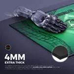 Cybeart | Slytherin Gaming Mouse Pad (Large - 450x400x4mm) | Waterproof, Never Slip Base, Stitched Edges, Esports Grade - Image 4