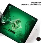 Cybeart | Slytherin Gaming Mouse Pad (Large - 450x400x4mm) | Waterproof, Never Slip Base, Stitched Edges, Esports Grade - Image 3
