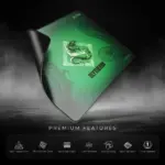Cybeart | Slytherin Gaming Mouse Pad (Large - 450x400x4mm) | Waterproof, Never Slip Base, Stitched Edges, Esports Grade - Image 2