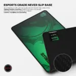 Cybeart | Slytherin Gaming Desk Mat (XXL - 900x400x4mm) | Waterproof, Never Slip Base, Stitched Edges, Esports Grade - Image 7