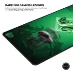 Cybeart | Slytherin Gaming Desk Mat (XXL - 900x400x4mm) | Waterproof, Never Slip Base, Stitched Edges, Esports Grade - Image 6