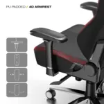 CYBEART | Stealth - NEO Series Gaming / Office Chair | 4D Armrest, NeoTek™ Leatherette, AeroMag™ Neck & Lumbar Pillow, Recline & Tilt - Image 8